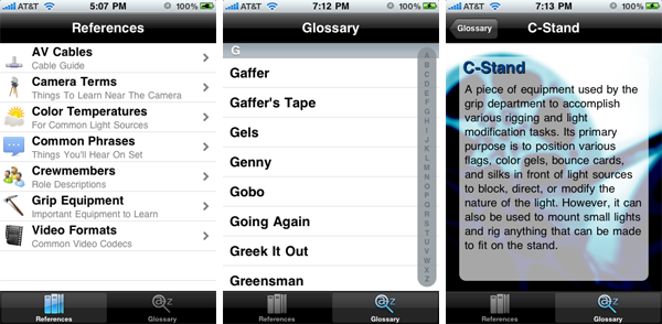 gobo-screenshots Gobo Filmmakers Dictionary iPhone App Screenshots